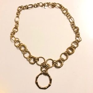 Banana Republic chunky gold loop necklace